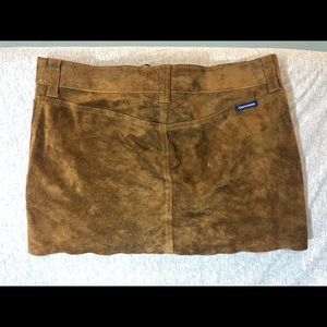 Abercrombie and Fitch suede leather mini skirt